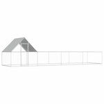 ZNTS Chicken Coop 8x2x2 m Galvanised Steel 144558