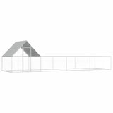 ZNTS Chicken Coop 8x2x2 m Galvanised Steel 144558
