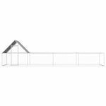ZNTS Chicken Coop 8x2x2 m Galvanised Steel 144558