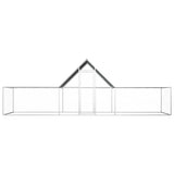 ZNTS Chicken Coop 6x2x2 m Galvanised Steel 144562