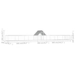 ZNTS Chicken Coop 14x2x2 m Galvanised Steel 144564