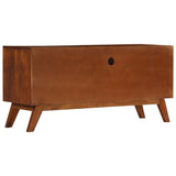ZNTS TV Cabinet with 3 Drawers 110x35x50 cm Solid Acacia Wood 247936