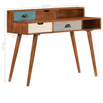 ZNTS Writing Desk 110x50x90 cm Solid Acacia Wood 247937