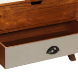ZNTS Sideboard 115x35x86 cm Solid Acacia Wood 247938