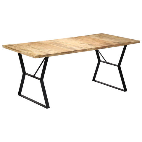ZNTS Dining Table 180x90x76 cm Solid Mango Wood 247945