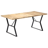 ZNTS Dining Table 180x90x76 cm Solid Mango Wood 247945