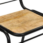 ZNTS Dining Chairs 2 pcs Solid Mango Wood 247317
