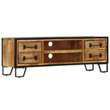 ZNTS TV Cabinet with Drawers 120x30x40 cm Solid Mango Wood 247343