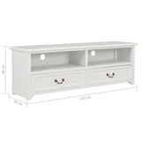 ZNTS TV Cabinet White 120x30x40 cm Wood 249905