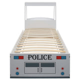 ZNTS Children's Police Car Bed with Desk 90x200 cm 244012