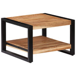 ZNTS Coffee Table 60x60x40 cm Solid Acacia Wood 247586