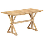 ZNTS Dining Table 118x58x76 cm Solid Mango Wood 247591
