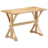 ZNTS Dining Table 140x70x76 cm Solid Mango Wood 247592