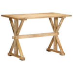 ZNTS Dining Table 140x70x76 cm Solid Mango Wood 247592