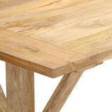 ZNTS Dining Table 140x70x76 cm Solid Mango Wood 247592