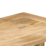 ZNTS Dining Table 140x70x76 cm Solid Mango Wood 247592