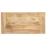 ZNTS Dining Table 140x70x76 cm Solid Mango Wood 247592