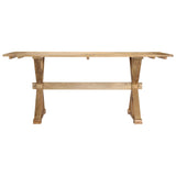 ZNTS Dining Table 180x90x76 cm Solid Mango Wood 247593