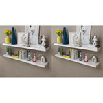 ZNTS Wall Shelves 4 pcs White 120 cm 276000
