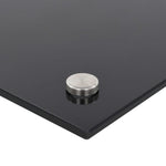 ZNTS Kitchen Backsplash Black 90x50 cm Tempered Glass 249488