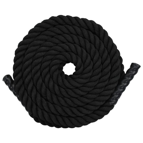 ZNTS Battle Rope 12 m Polyester Black 144789