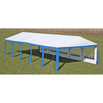 ZNTS Party Tent Top and Side Panels 10 x 5 m Blue & White 40158