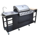 ZNTS Outdoor Kitchen Barbecue Montana 4 Burners 40426