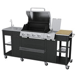 ZNTS Outdoor Kitchen Barbecue Montana 4 Burners 40426