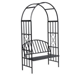 ZNTS Garden Rose Arch with Bench 40545