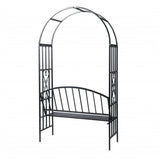 ZNTS Garden Rose Arch with Bench 40545