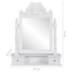 ZNTS Vanity Makeup Table with Rectangular Swing Mirror MDF 60628