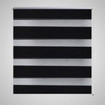 ZNTS Zebra Blind 140 x 175 cm Black 240224