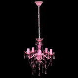 ZNTS Crystal Light 5 Bulbs Pink 240310