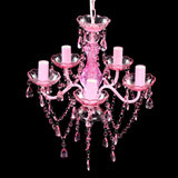 ZNTS Crystal Light 5 Bulbs Pink 240310