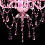 ZNTS Crystal Light 5 Bulbs Pink 240310
