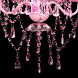 ZNTS Crystal Light 5 Bulbs Pink 240310