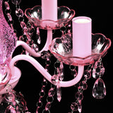 ZNTS Crystal Light 5 Bulbs Pink 240310