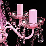 ZNTS Crystal Light 5 Bulbs Pink 240310