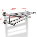 ZNTS Stainless Steel Towel Rack 6 Tubes 140334