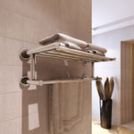 ZNTS Stainless Steel Towel Rack 6 Tubes 140334