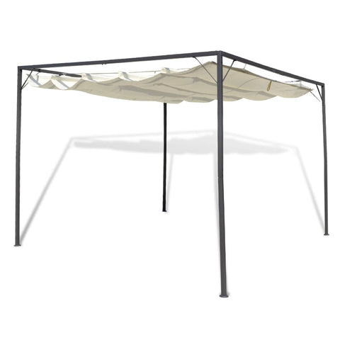 ZNTS Garden Gazebo with Retractable Roof Canopy 40786