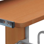 ZNTS Computer Desk with Pull-out Keyboard Tray Brown 20055