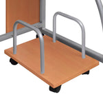 ZNTS Computer Desk with Pull-out Keyboard Tray Brown 20055