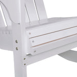 ZNTS Garden Rocking Chair Wood White 40861
