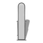 ZNTS Free Standing Floor Mirror Full Length Rectangular Grey 240580