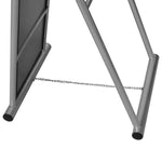 ZNTS Free Standing Floor Mirror Full Length Rectangular Grey 240580