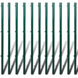 ZNTS Chain Link Fence with Posts Spike Steel 1,25x25 m 140755