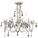 ZNTS Crystal Pendant Ceiling Lamp Chandelier Elegant 5 Bulb Sockets 240687