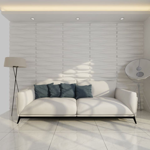 ZNTS Wall Panel 3D Wave 0.625 m x 0.8 m 12 Panels 6 m 240786