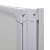 ZNTS Shower Bath Screen Wall 141 x 132 cm 3 Panels Foldable 140785